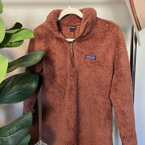 Brown fuzzy Patagonia zip